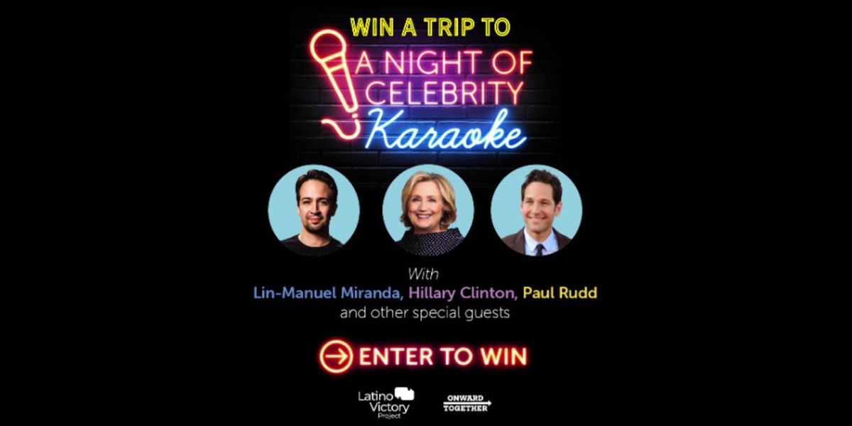 Lin-Manuel Miranda, Paul Rudd and Hillary Clinton to Team Up for Karaoke Fundraiser