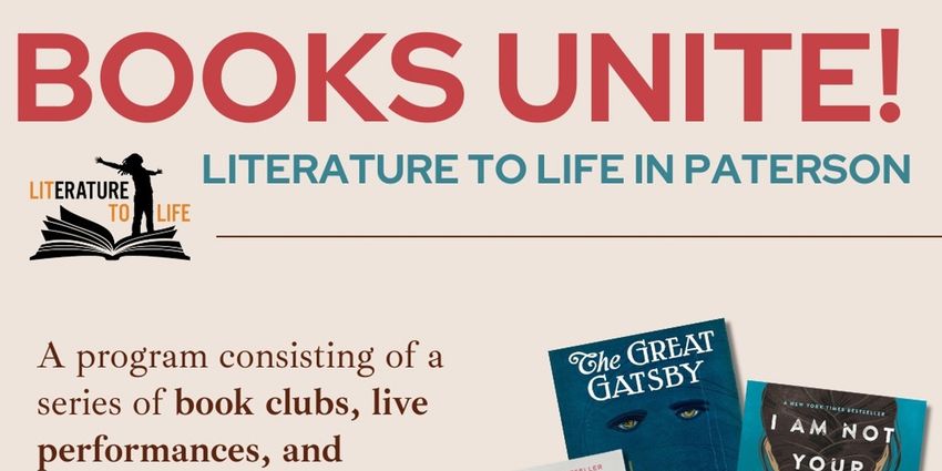 Literature to Life Will Present BOOKS UNITE Event in Paterson Photo