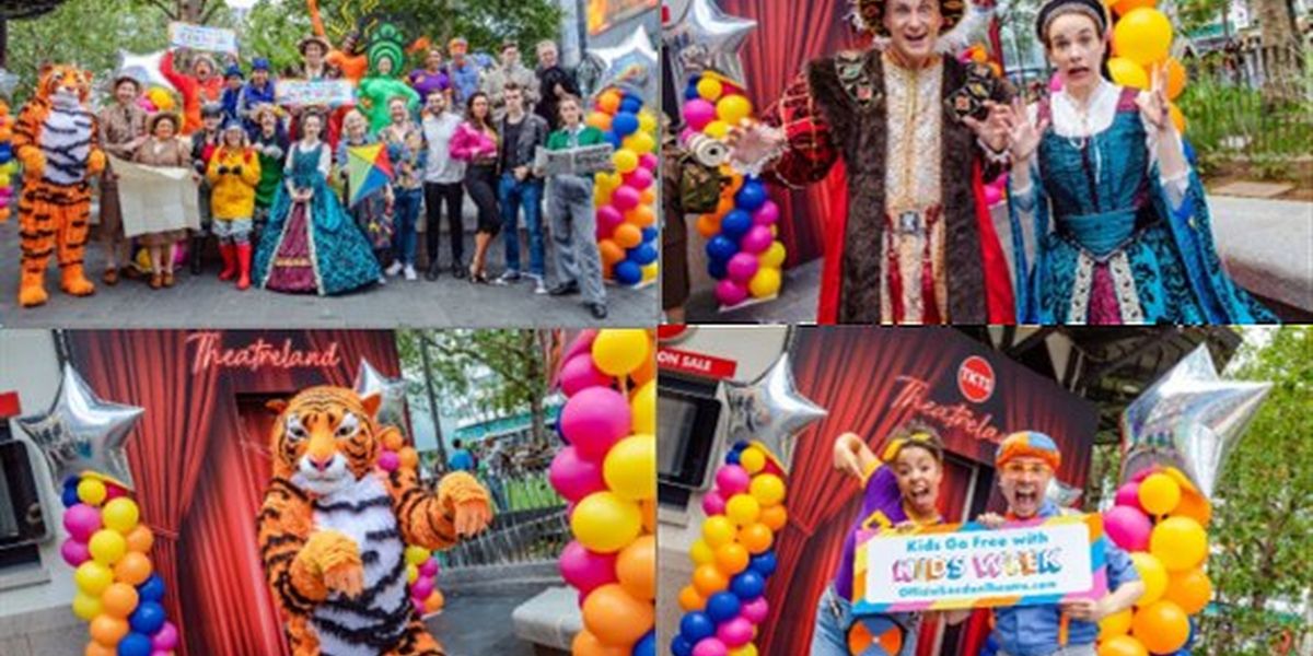 London Theatre Characters Descend onto Leicester Square to Celebrate Kids Week Campaign