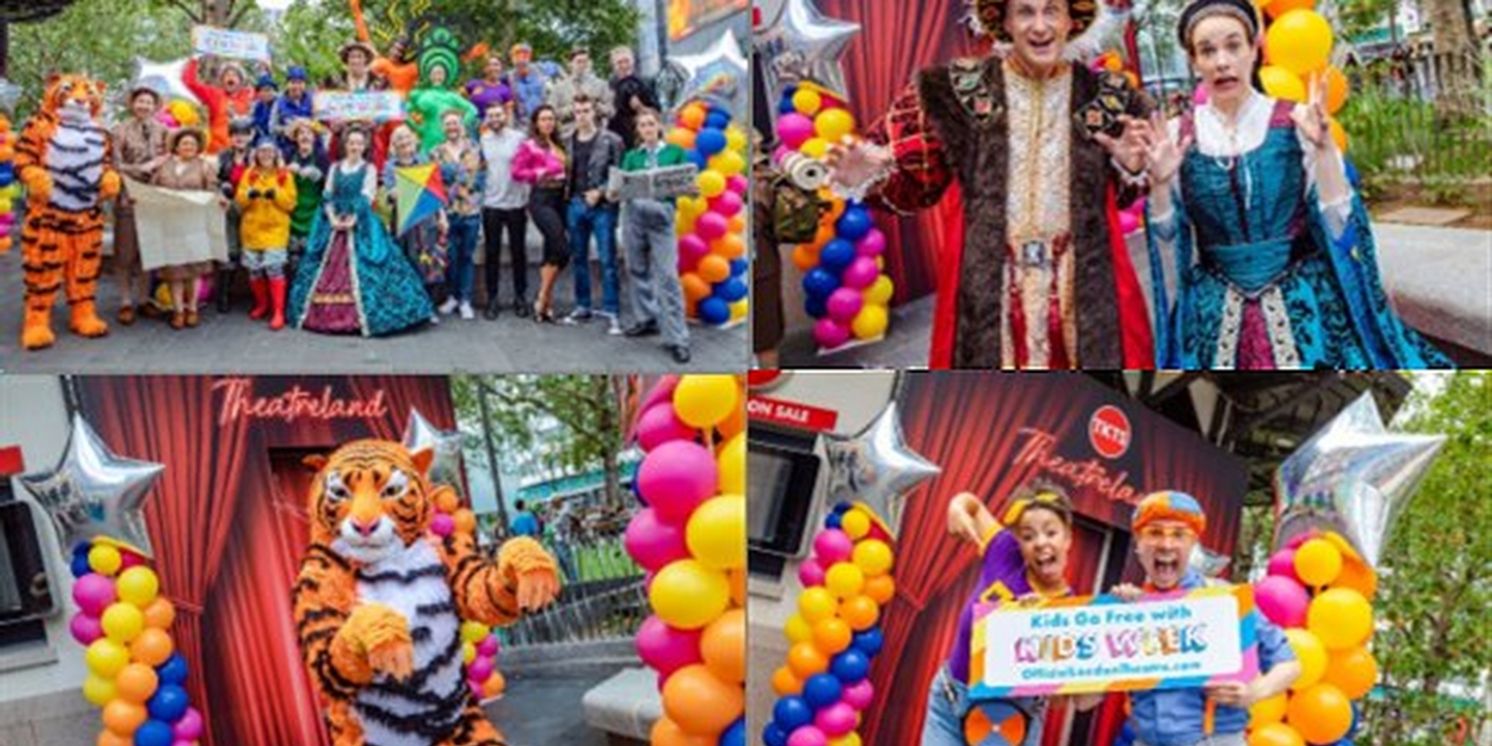 London Theatre Characters Descend onto Leicester Square to Celebrate Kids Week Campaign  Image