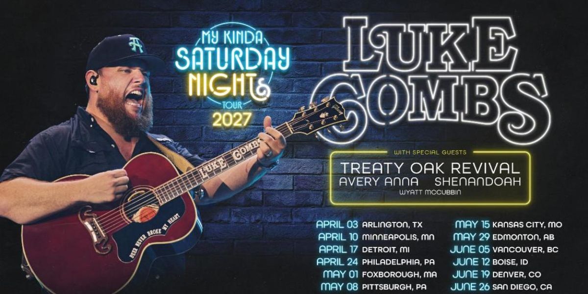 Luke Combs Adds 2027 Stadium Dates to MY KINDA SATURDAY NIGHT TOUR