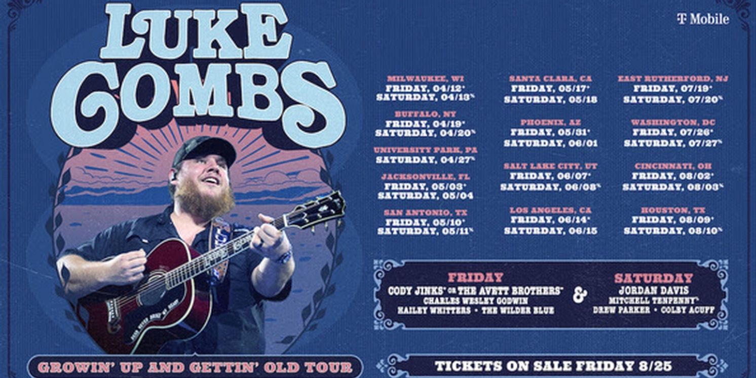 Luke Combs Confirms 25 New U.S. Stadium Shows  Image