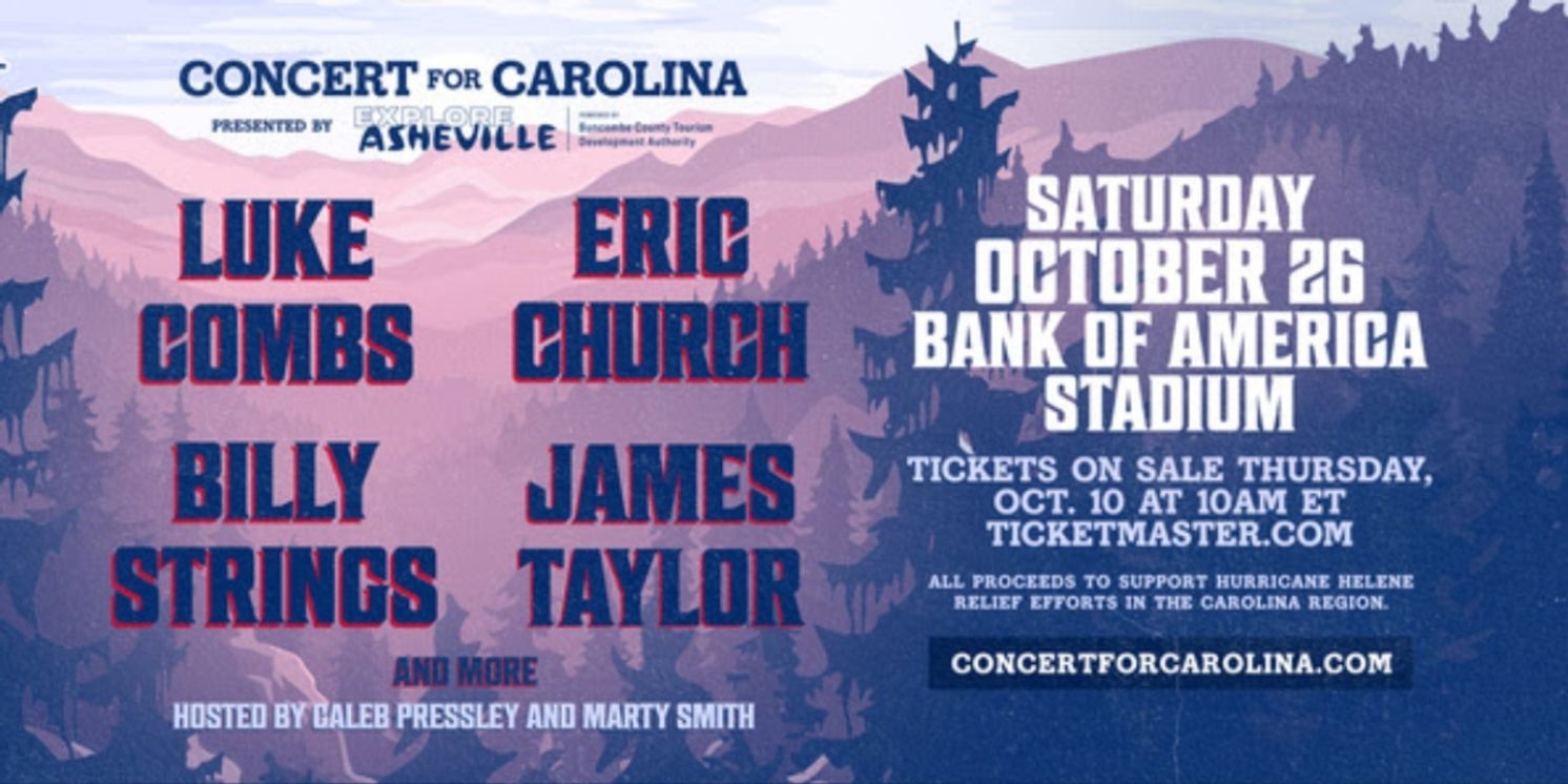 Luke Combs, Eric Church, & More to Headline 'Concert for Carolina'  Image
