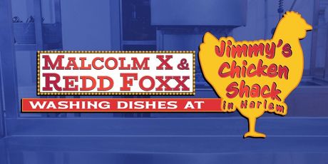 MALCOLM X AND REDD FOXX WASHING DISHES AT JIMMY'S CHICKEN SHACK IN HARLEM To Have World Pr Photo
