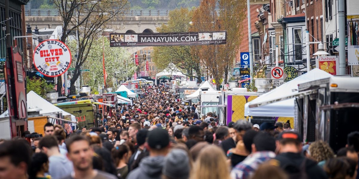 MANAYUNK StrEAT FOOD FESTIVAL with 70+ Food Trucks and Gourmet Vendors on 4/27