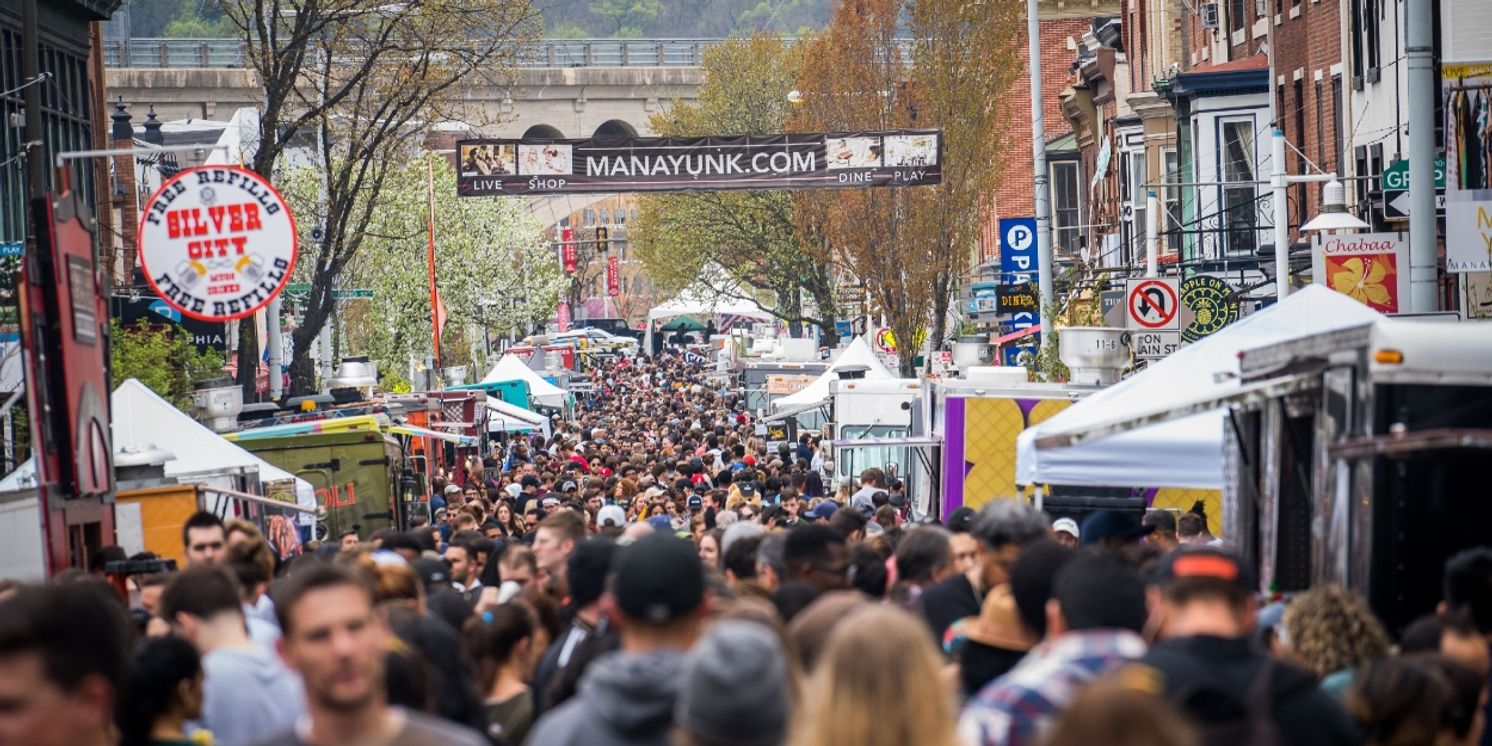 MANAYUNK StrEAT FOOD FESTIVAL with 70+ Food Trucks and Gourmet Vendors on 4/27  Image