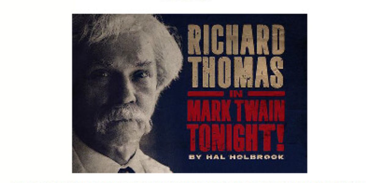 Richard Thomas to Star in MARK TWAIN TONIGHT! in Jacksonville