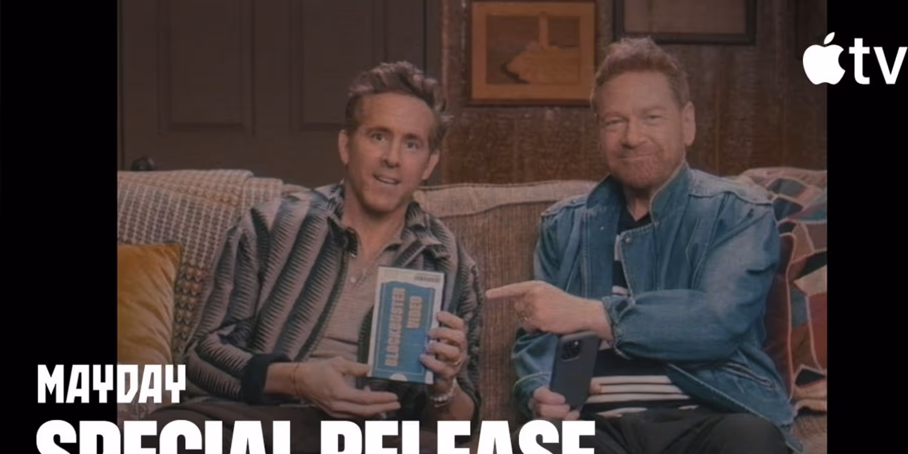 MAYDAY: Ryan Reynolds and Kenneth Branagh Film Release Trailer on Old VHS Tape