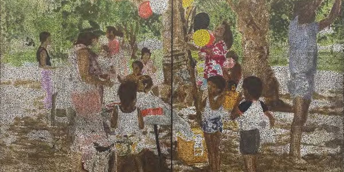 AGSA Acquires Celebrated And Influential British Artist Chris Ofili Painting, The Swing
