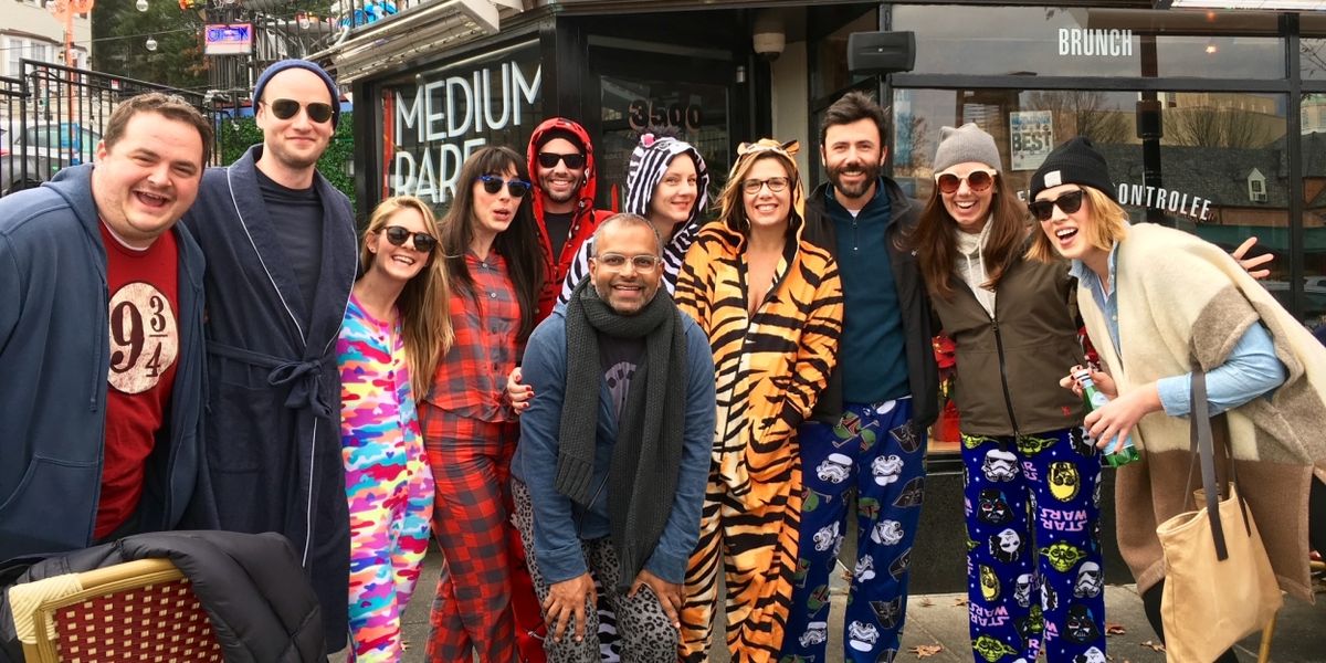 MEDIUM RARE-Their Annual New Year's Day Pajama Brunch