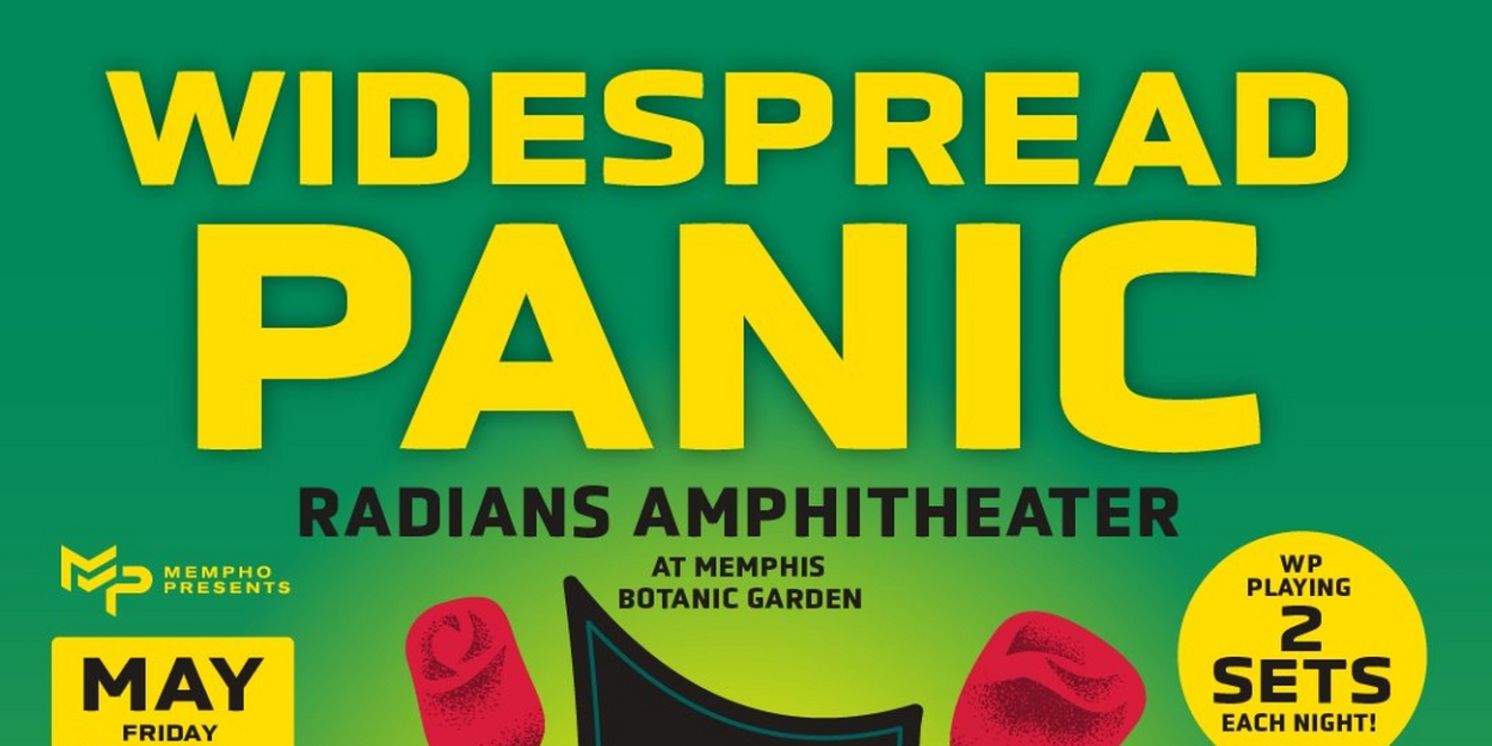 MEMPHO Presents Announces WIDESPREAD PANIC Memorial Weekend, May 24-25 In Memphis, TN  Image