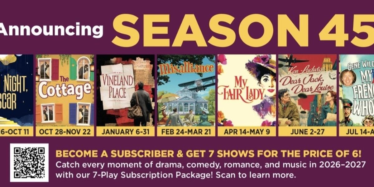 MY FAIR LADY, THE COTTAGE, and More Set For North Coast Repertory Theatre 2026-27 Season