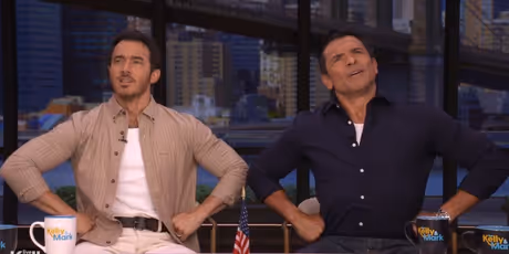 Mark Consuelos and Kevin Jonas Swap DIY Leak-Fixing Stories on LIVE Photo