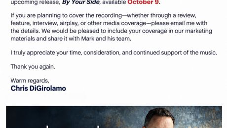 Mark Murphy Releases BY YOUR SIDE Album Photo