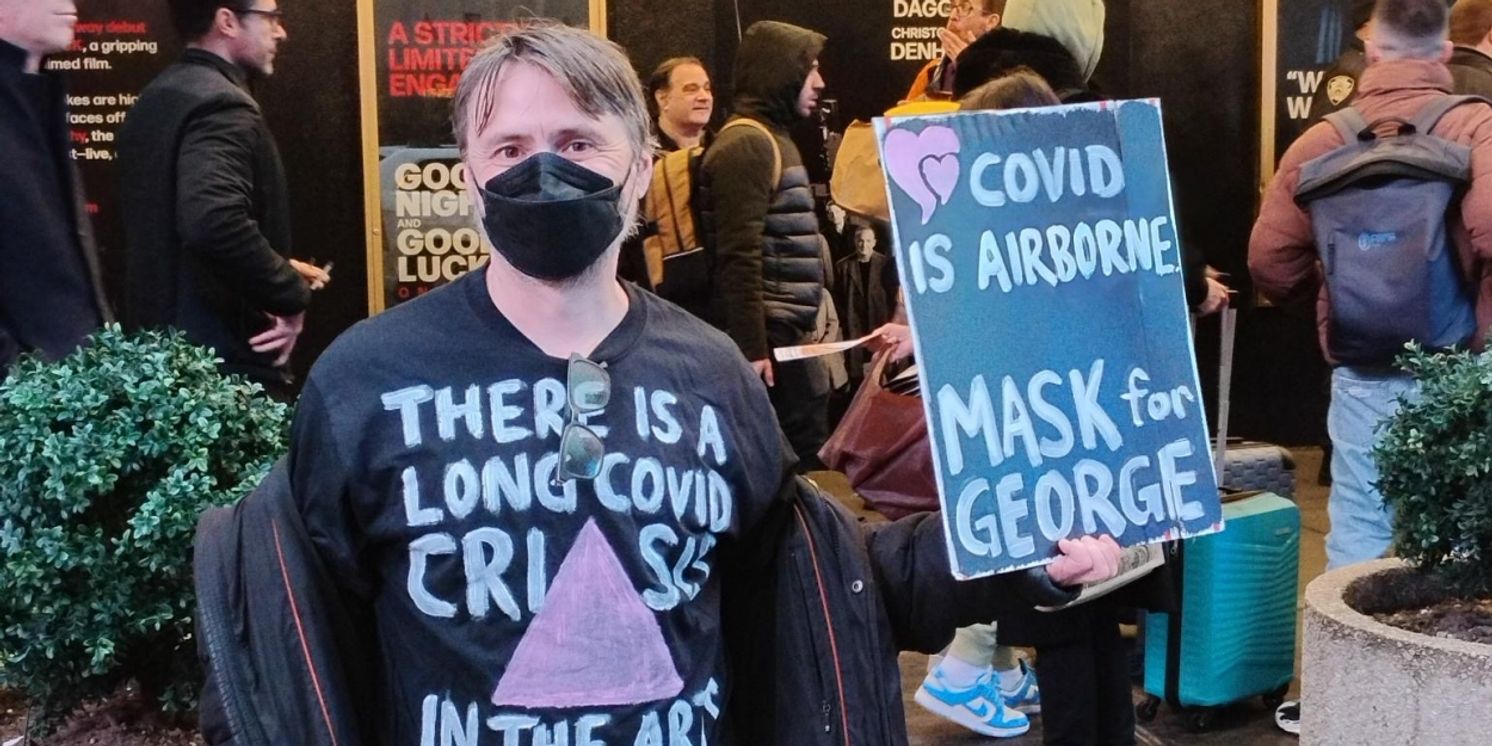 Mask For Pleasure: COVID-impacted Artists Raise Awareness at George Clooney's Broadway Opening  Image