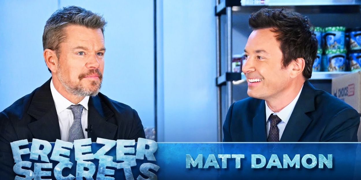 Matt Damon Spills Freezer Secrets with Jimmy Fallon on THE TONIGHT SHOW Video