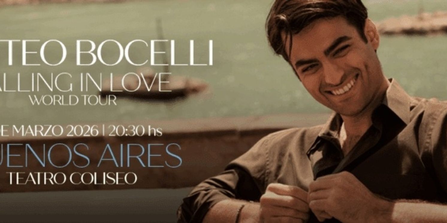 Matteo Bocelli Comes to Teatro Coliseo in Buenos Aires  Image