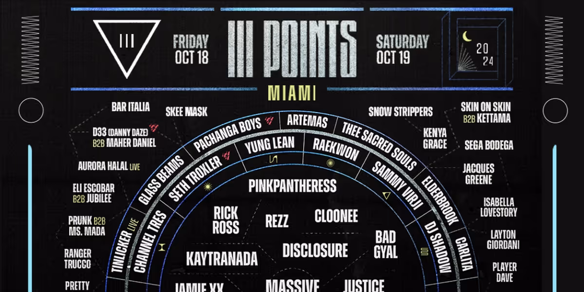 Miami's III Points Festival Unveils Full Lineup for 2024 Edition
