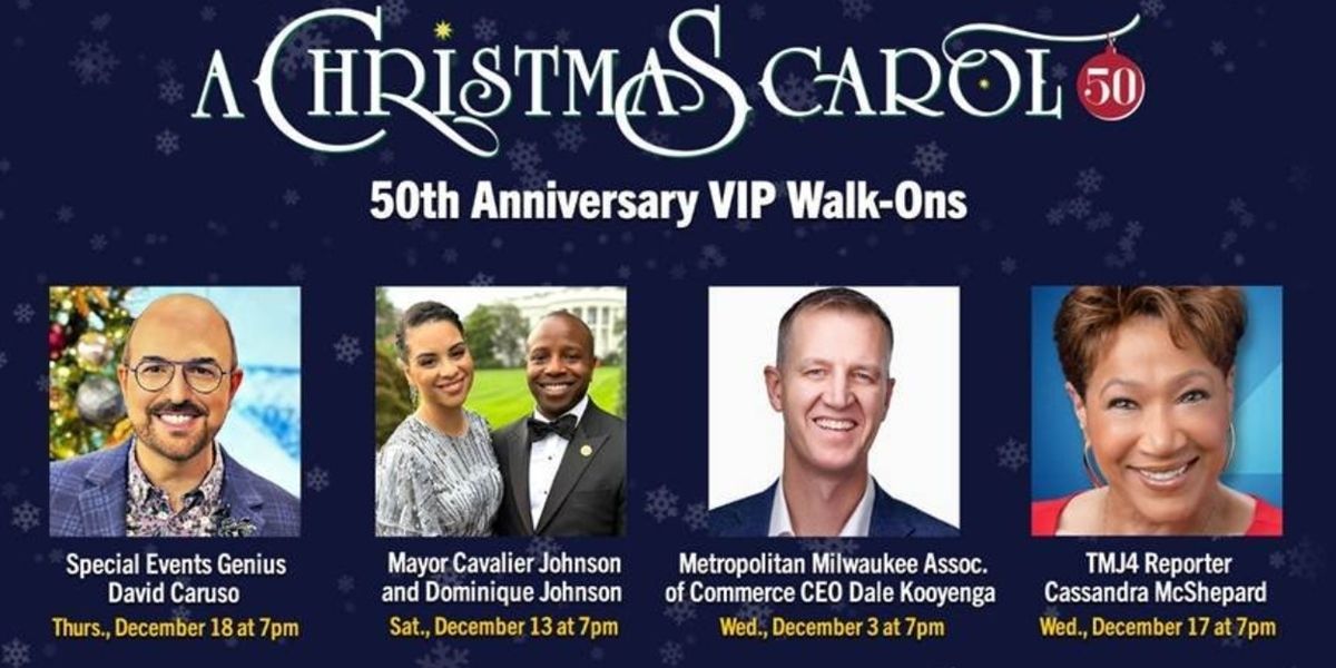 Milwaukee Rep to Honor 50 Years of A CHRISTMAS CAROL With Special VIP Walk-Ons
