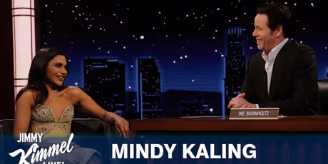 Mindy Kaling Talks NOT SUITABLE FOR WORK, SHARK TANK & THE OFFICE on KIMMEL Photo