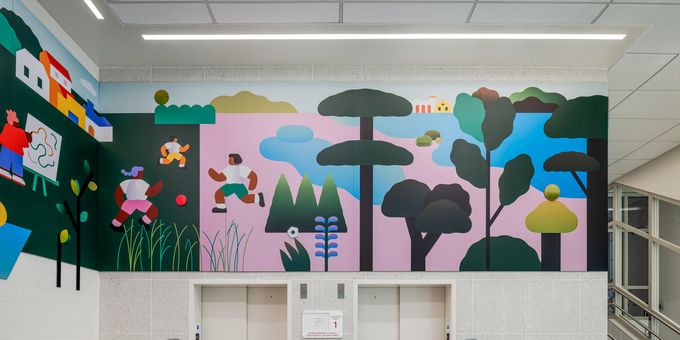 NYC Department Of Cultural Affairs And School Construction Authority Unveil Five Photos