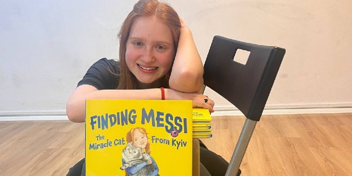 NYC High School Student Launches Children's Book, FINDING MESSI, THE MIRACLE CAT FROM KYIV