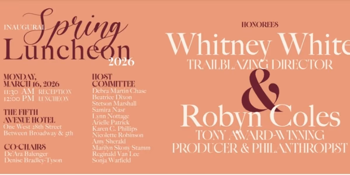 National Black Theatre To Host Inaugural Spring Luncheon Honoring Whitney White And Robyn Coles