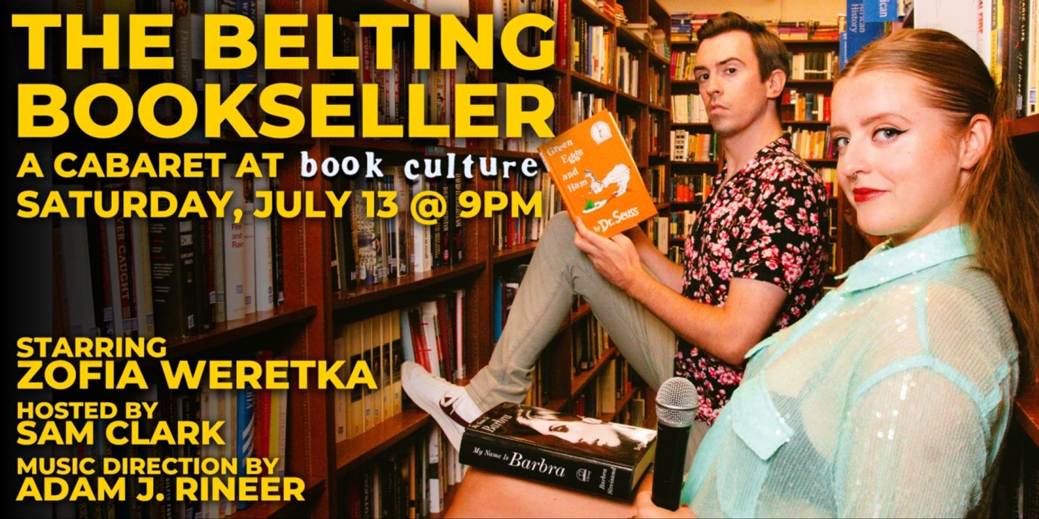 THE BELTING BOOKSELLER: A CABARET Announced At Book Culture  Image