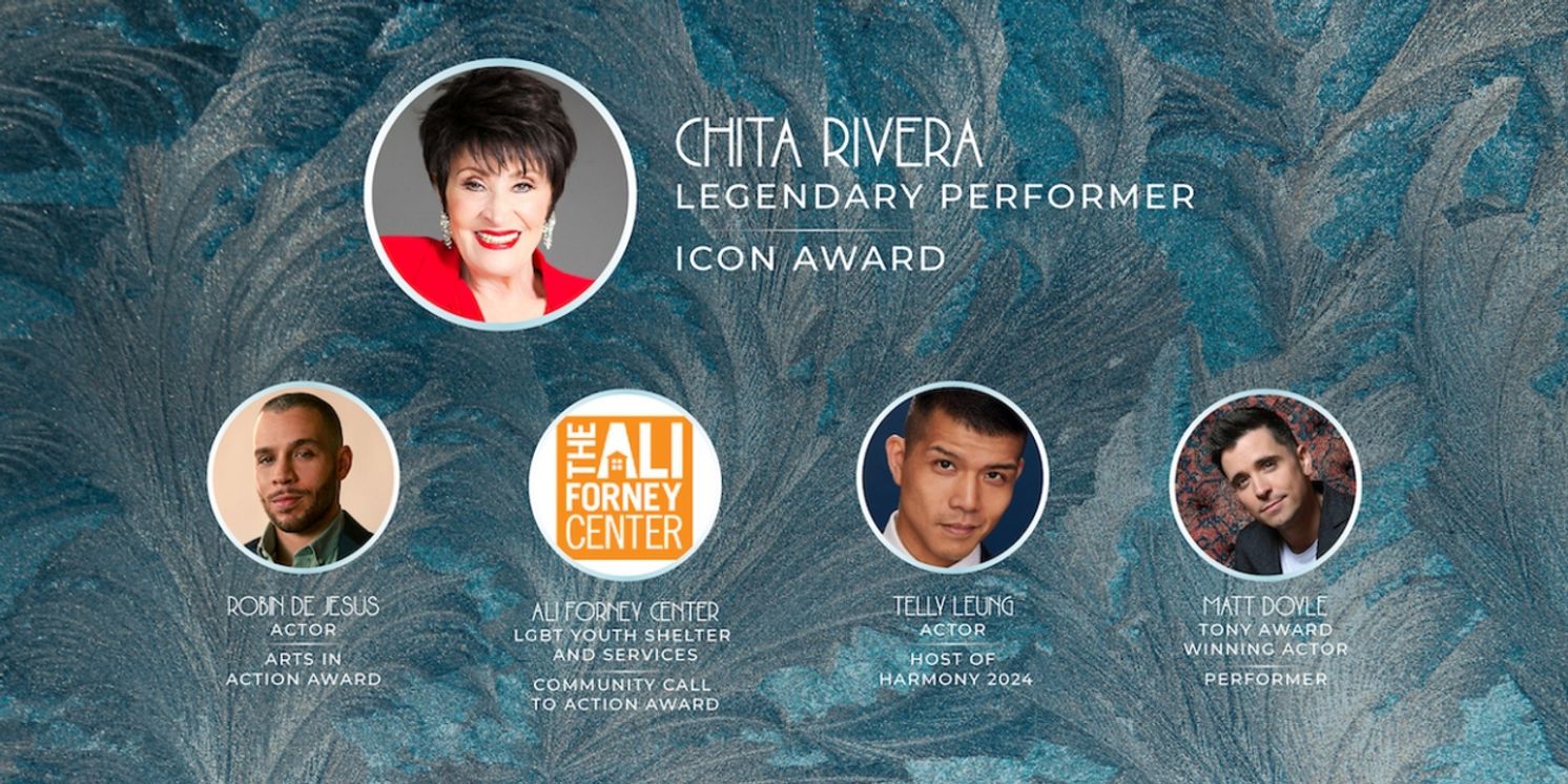 New York City Gay Men's Chorus Will Honor Chita Rivera, Robin De Jesús, and Ali Forney Center at Annual Gala Benefit  Image