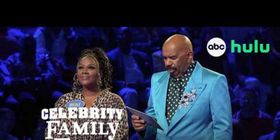 Nicole Byer and Mano Agapion Race the Clock in FAST MONEY on CELEBRITY FAMILY FEUD