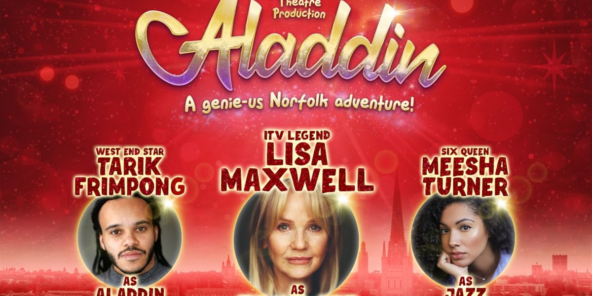 Norwich Theatre ALADDIN Panto Cast Revealed