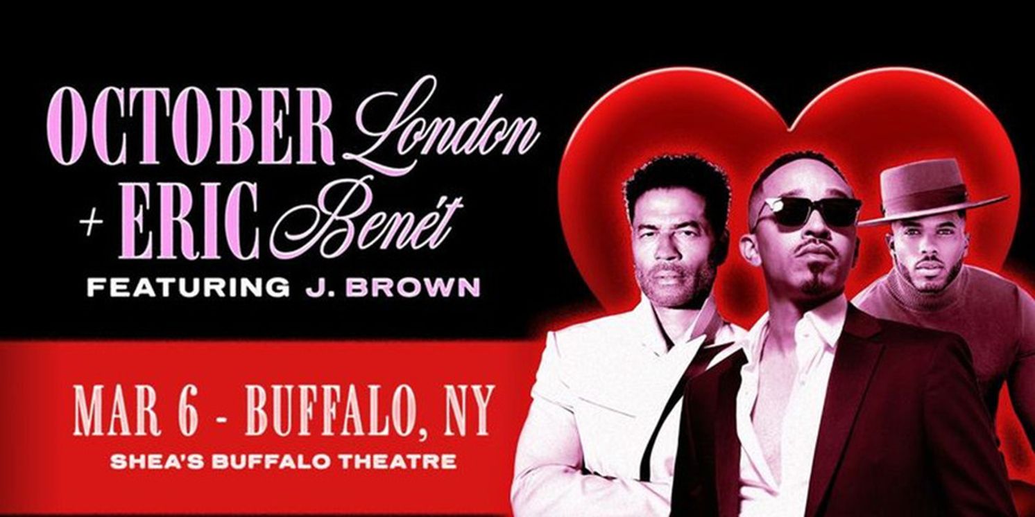October London, Eric Benét and J. Brown to Perform at Shea's Buffalo Theatre  Image