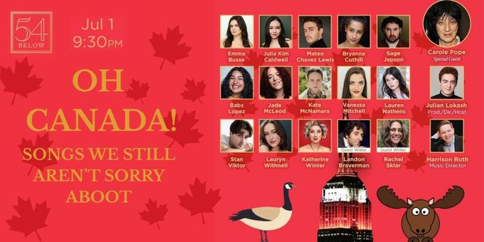 OH CANADA: SONGS WE STILL AREN'T SORRY ABOOT! to Play 54 Below on Canada Day Photos