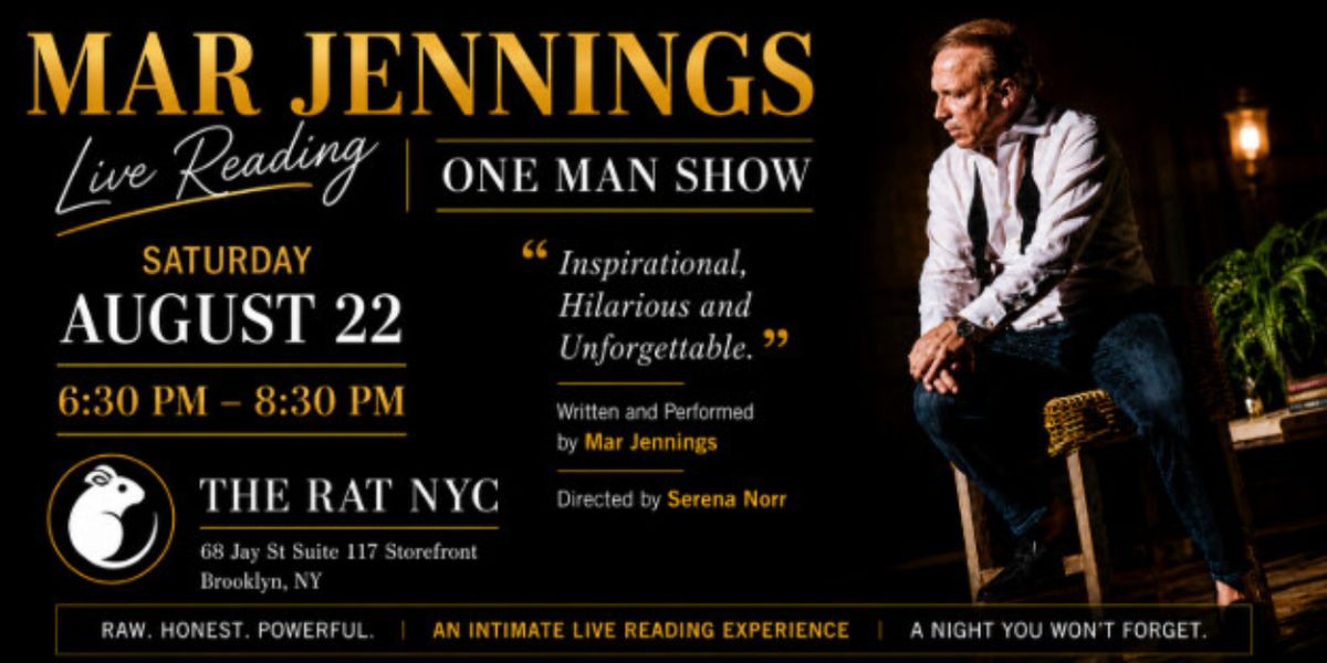 ONE MAN SHOW Live Reading to Come to The Rat NYC in Brooklyn