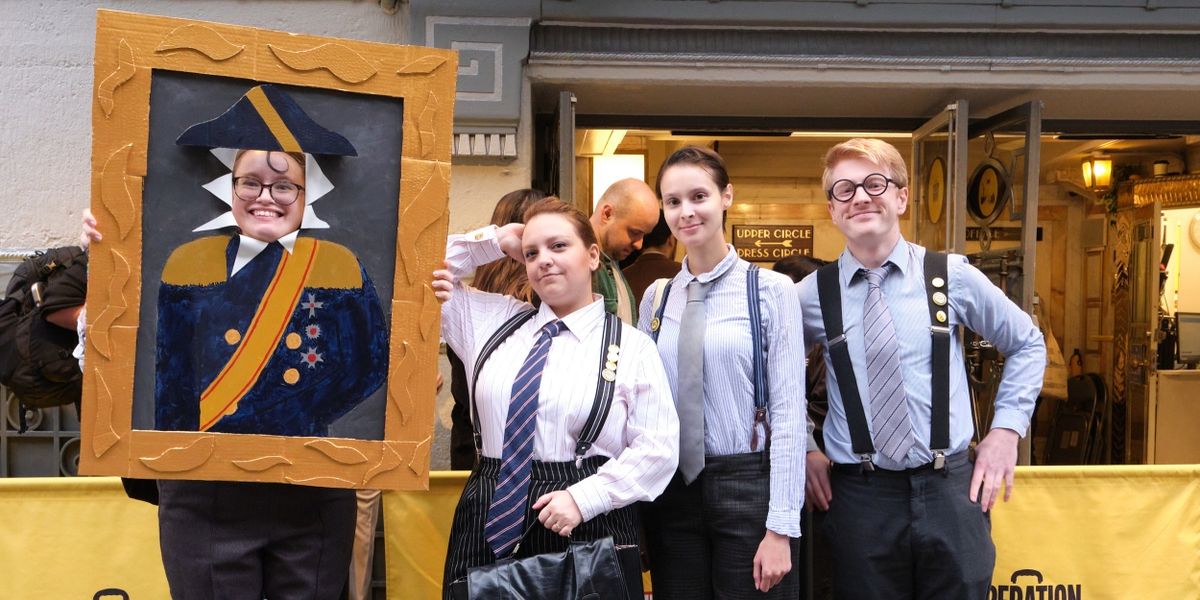 OPERATION MINCEMEAT Audience Surprise Cast Dressed as Show Characters