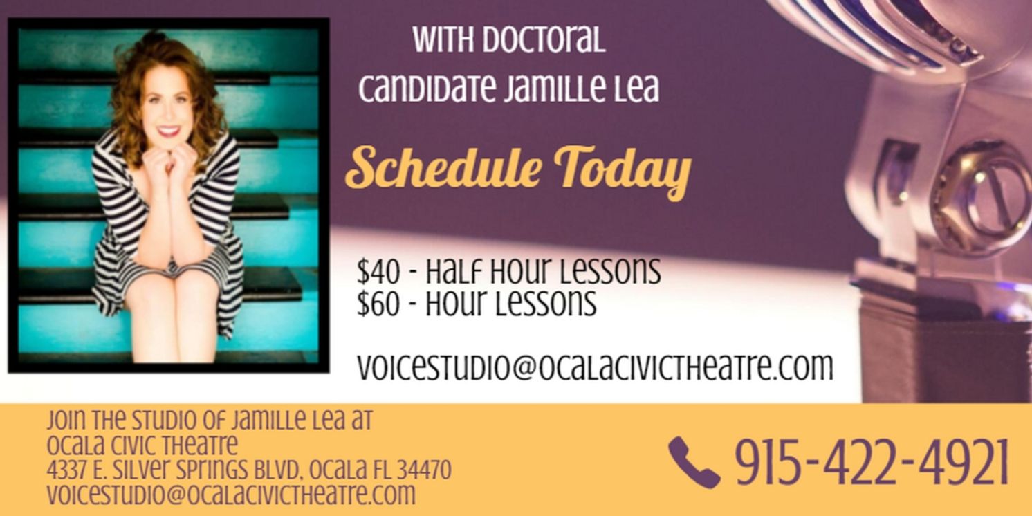 Ocala Civic Theatre to Welcome New Resident Voice Teacher Dr. Jamille Lea Brewster  Image