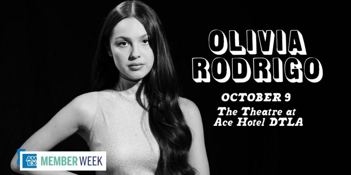 Olivia Rodrigo Will Perform Intimate Concert for American Express Card Holders on Monday