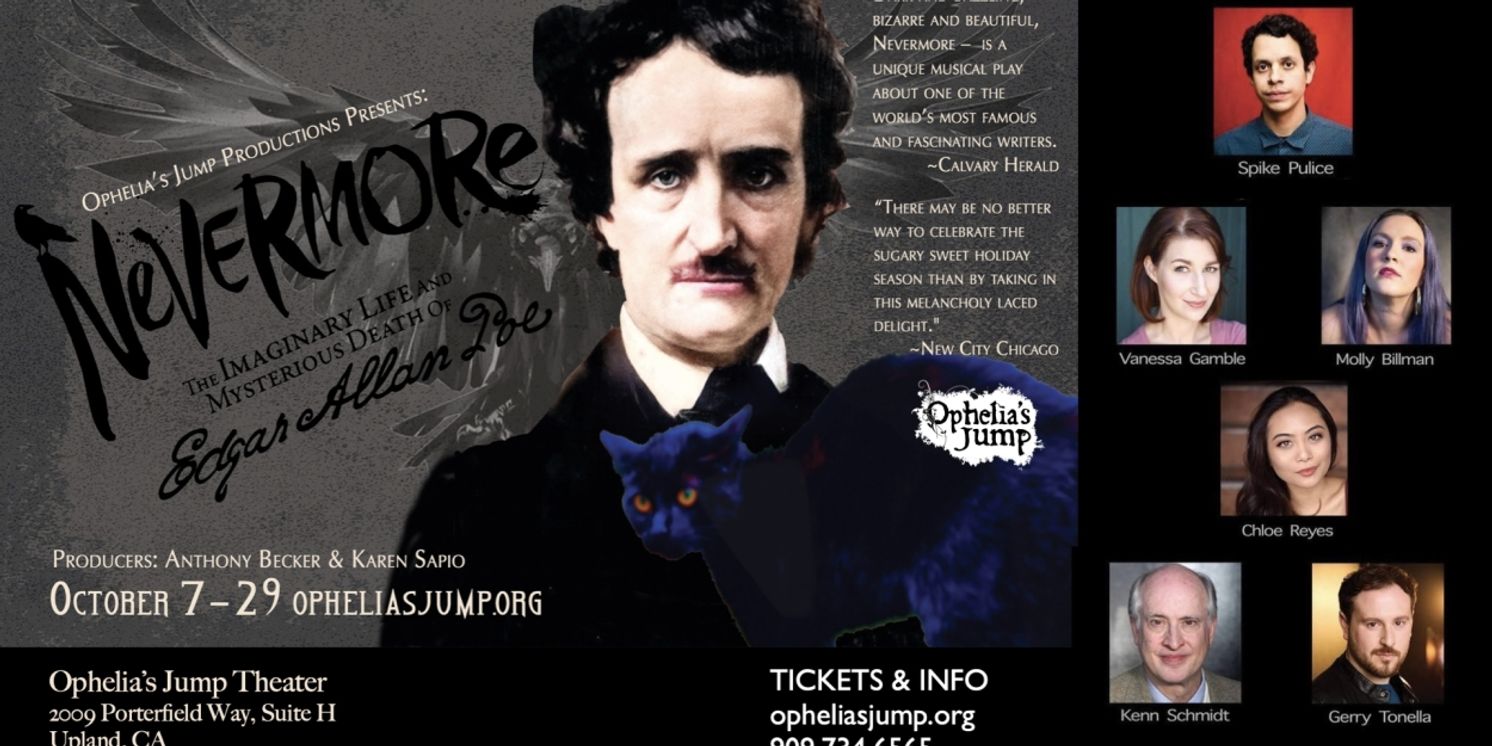 Ophelia's Jump Theatre to Present NEVERMORE: THE IMAGINARY LIFE AND MYSTERIOUS DEATH OF EDGAR ALLEN POE  Image