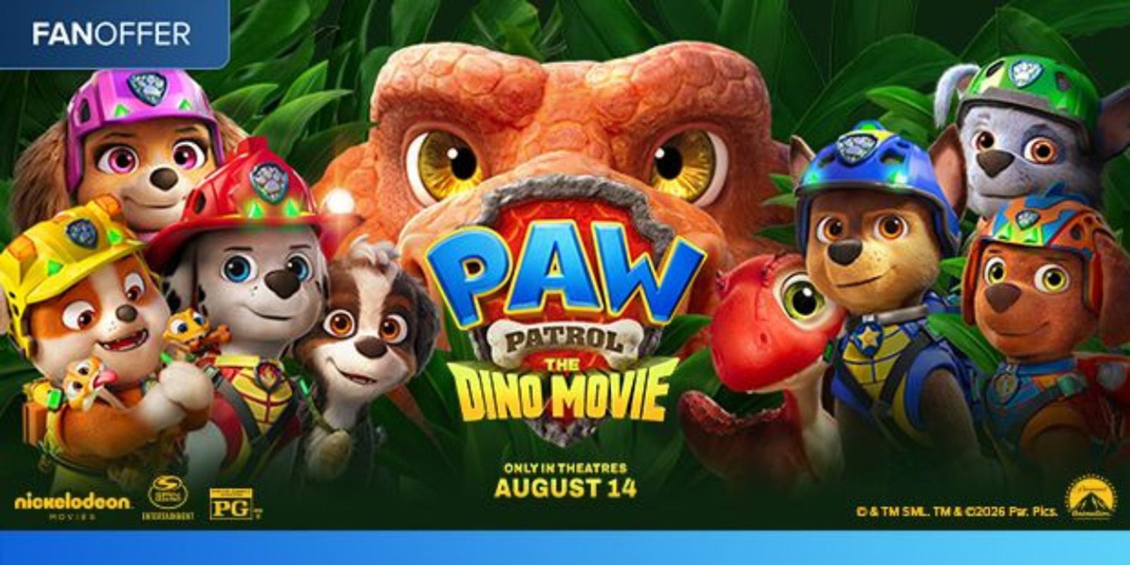 PAW PATROL: DINO MOVIE Tickets to Go on Sale on Fandango