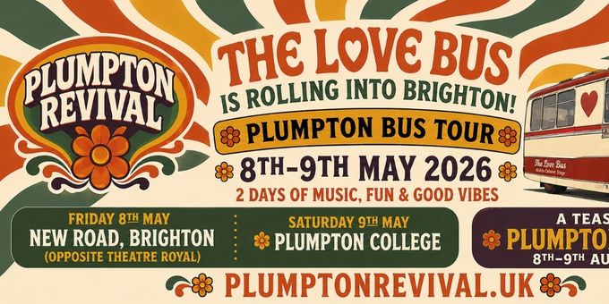 PLUMPTON REVIVAL LOVE BUS TOUR Brings Free Live Music to Brighton and Plumpton C Photos