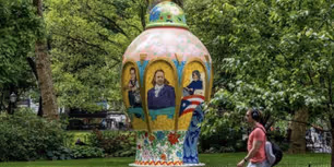 Artist Roberto Lugo Brings Lin-Manuel Miranda Painting to NYC Park