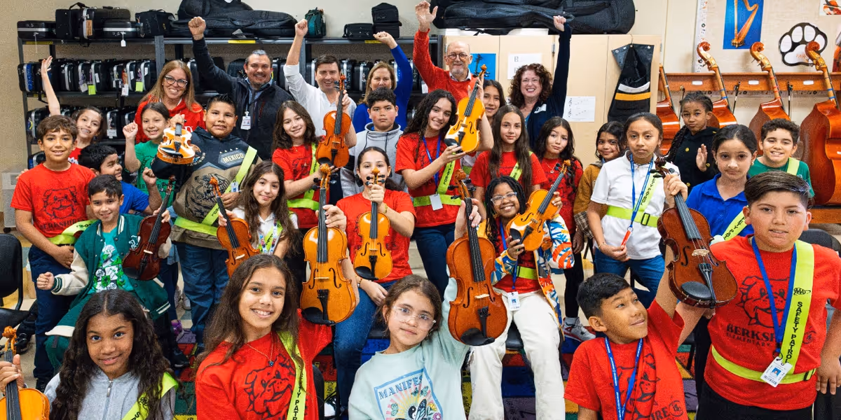 Palm Beach and Ft. Lauderdale Students Receive Violins From Record Donation to Palm Beach Symphony