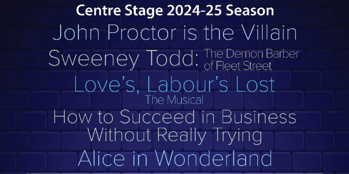 SWEENEY TODD, HOW TO SUCCEED & More Set for Penn State Centre Stage 2024-25 Season