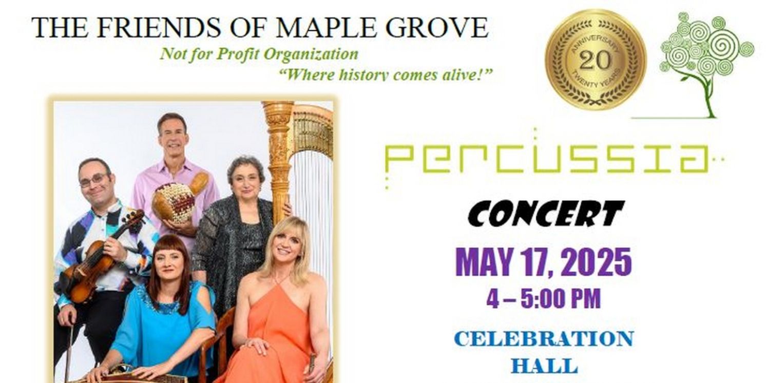 Percussia to Present ESSENTIAL FOODS Concert At Maple Grove Cemetery's Celebration Hall  Image