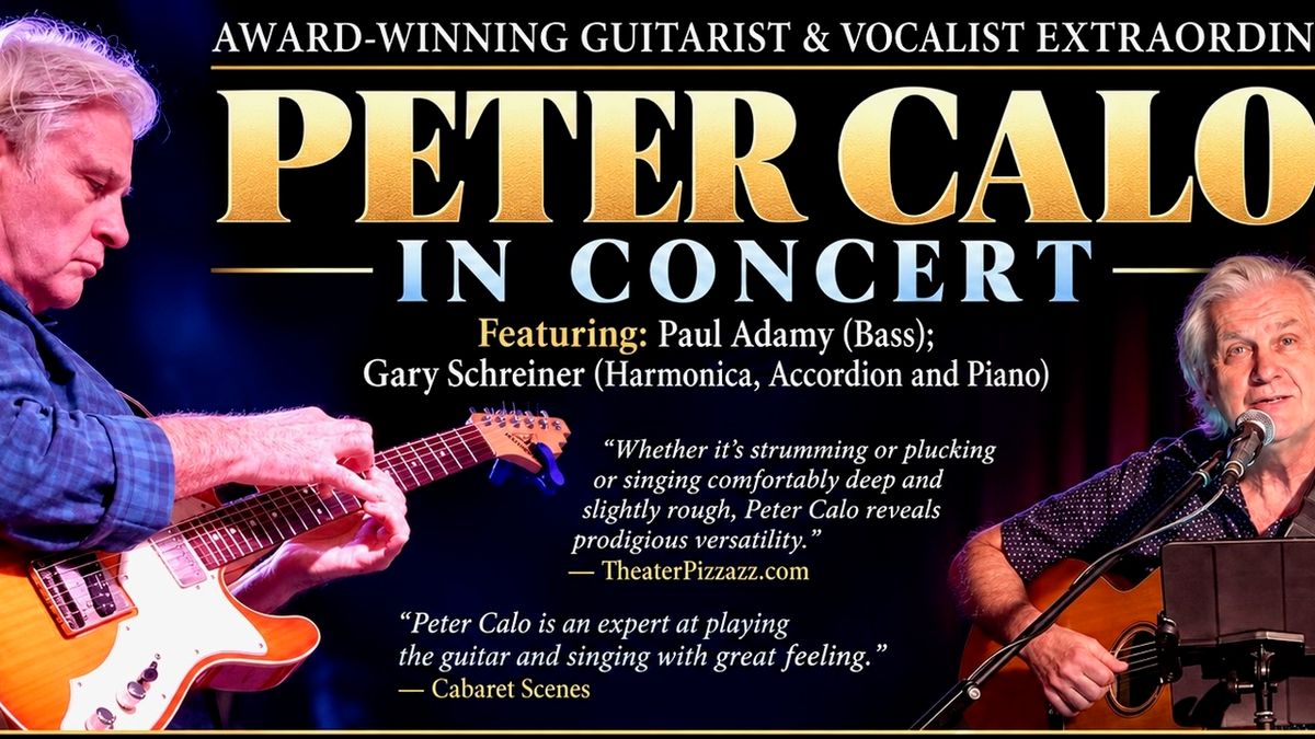 Peter Calo to Perform at Don't Tell Mama