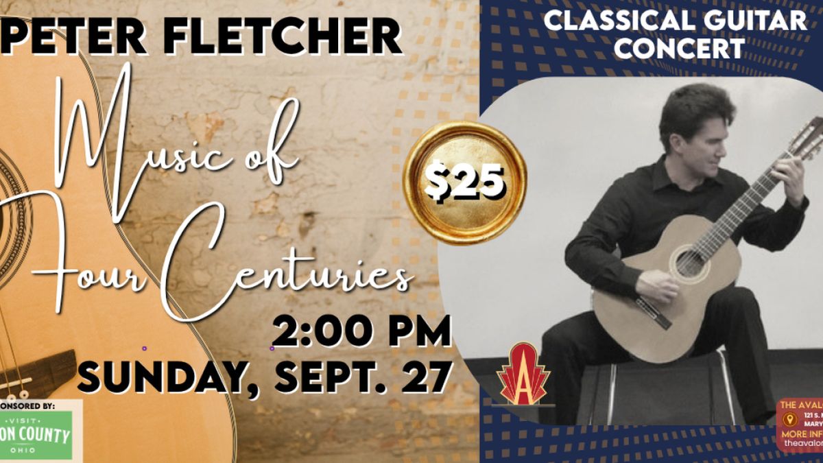 Peter Fletcher to Perform Music of Four Centuries at the Avalon Theatre