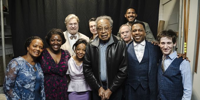 Photos: Dr. Clarence B. Jones Visits PURLIE VICTORIOUS Photos