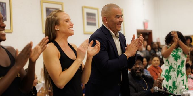 Photos: Chris Jackson and Christina Sajous Drop In On the Talented Kids Of the 2 Photos