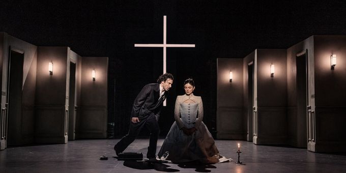 Photos: Monica Barbaro, Lesley Manville and Aidan Turner in LES LIAISONS DANGERE Photos