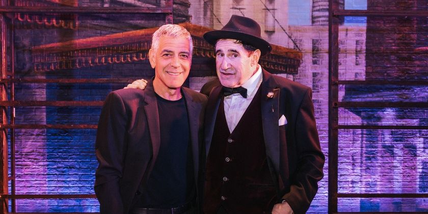 Photos: George Clooney Visits Richard Kind at THE PRODUCERS Photo
